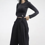 [NONCODE] New Dell Embroidery Crop T-shirt