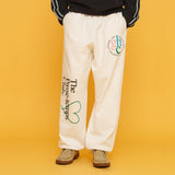 グラフィックジョガーパンツ/GRAPHIC JOGGER PANTS_IVORY