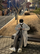 LMN ピンタックバックバンディングワイドスラックス / LMN pin tuck back-banding wide slacks (4 colors)