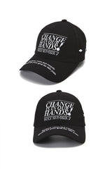 チェンジイズインアワーハンズキャンピングキャップ/CHANGE IS IN OUR HANDS CAMPAIGN CAP_BLACK
