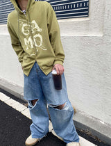 No.9971 CAMO hood zip-up (3color)