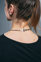 NO.351 [SILVER] GEOMETRY HAVY NECKLACE