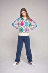 argyle knit (ivory)(Copy) (6628349902966)