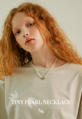 TINY PEARL NECKLACE (6661865635958)