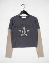 レイヤードスターTシャツ/Layered Star T-shirt (2color)