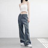 Weather Cable Vintage Denim Pants (belt set)