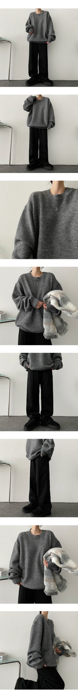 [Fleece] Cuss Slit Banded Waist Pants