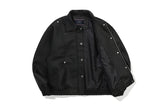 ビーガンレザーバイカージャケット / VEGAN LEATHER BIKER JACKET_BLACK