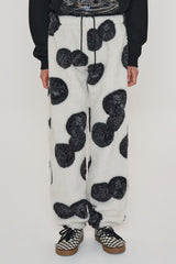 COIN FLEECE BANDING PANTS / IVORY (6600185610358)