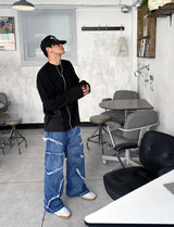 No.0438 tornado cutting denim PT