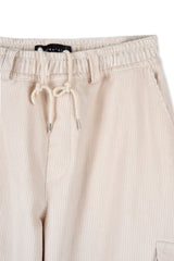 Bluesf Corduroy Cargo Pants - Cream