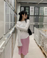 Pleats lips tee