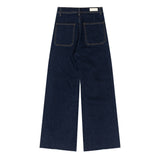 ワイドフィットハートシェープ刺繡ジーンズ/WIDE FIT HEART SHAPE EMBROIDERY JEAN [6887]