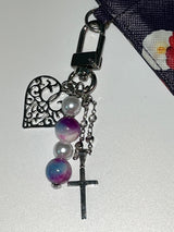 ビンタージパープルキーリング / MADE vintage purple Keyring