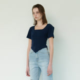 SQUARE T-SHIRT, NAVY