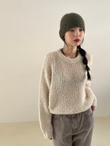 About balloon round knit 