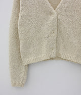 コットンミニカーディガン/Cotton mini cardigan (3color)