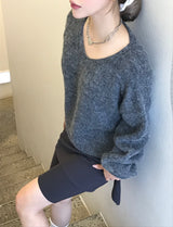 Abril loose fit v-neck knit 