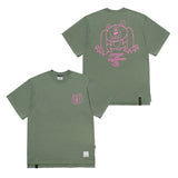 22 INSANE BEAR OVERSIZED T-SHIRTS JUNGLE GREEN / DEEP PURPLE (6692809539702)
