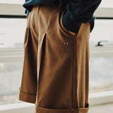 ワイドバミューダパンツ/WIDE BERMUDA PANTS_BROWN