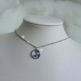 ソーラーシステムプラネットシリーズ -  ザムーンセミチョーカーネックレス / Solar System Planets Series - The Moon Semi Choker Necklace