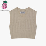 ツイストニッティングベスト/TWIST KNITTING VEST