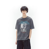 スカルバンドピグメントTシャツ / SKULL BAND PIGMENT T-SHIRTS - PIGMENT CHARCOAL
