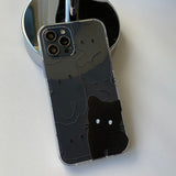 Black - Point Balck Cat Phone Case