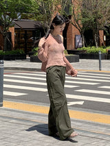 [5color]ジュエルサマーボートネック長袖ネットニット / Juel Summer Boat Neck Long Sleeve Net Knit