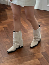 Hill Leg Warmer middle Boots ivory