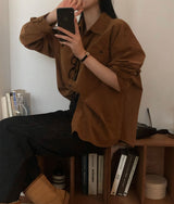 [BELLIDE MADE] Romance Corduroy Loose Fit Shirt & Shirt