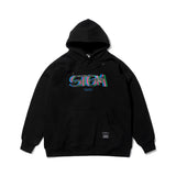 LSD OVERSIZED HEAVY SWEAT HOODIE WHITE / BLACK (4626269241462)