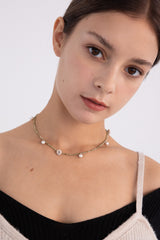 マルゲリータグリーンジェムストーンネックレス/Margarita green gemstone necklace