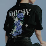 ロマンティックフラワーTシャツ / ROMANTIC FLOWER TEE SHIRT_BLACK
