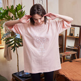 フラワー半袖Tシャツ