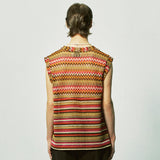 ハバナビーチニットベスト / havana beach knit vest red