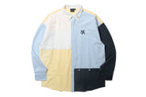 カラーミックスコットンシャツ/COLOR MIXED COTTON SHIRT_WHITE