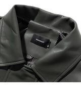 ラムスキンオーバーフィットボンバージャケット/LAMSKIN OVERFIT BOMBER JACKET