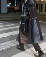 90'S メイジロングフーデッドムートンコート/90's Meiji Long Hooded Mustang Coat (1 colors)