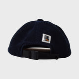 ウェア―ドセミサイクルコーデュロイフラットブリムキャップ/WEIRD SEMICIRCLE CORDUROY FLAT BRIM CAP (NAVY)