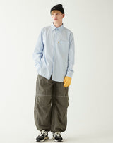 イエロータップオーバーサイズシャツ/YELLOW TAP OVERSIZED SHIRT LIGHT BLUE