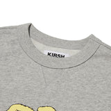 WITTY BUNNY RUGBY PLAYER GRAPHIC SWEATSHIRT [MELANGE GRAY]
