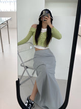 イエロービーントップカーディガンツーピース/yellow bean top cardigan two-piece