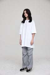 mii ロゴオーバーサイズTシャツ / mii LOGO OVERSIZED T-SHIRT WHITE