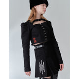 203-BUCKLE PLEATS SKIRT (6550315237494)
