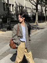 Vichy check pattern blazer