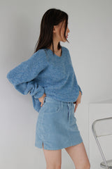 アルパカVネックニット / Alpaca V-neck Knit (6color)