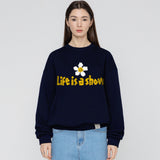 [UNISEX] Tape Flower Smile Sweatshirt