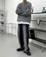 ブラッシュウールラグランニット/CR Brush Wool Raglan Knit (4 colors)