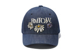 フラワーロゴボールキャップ / FLOWER LOGO BALL CAP_BLUE